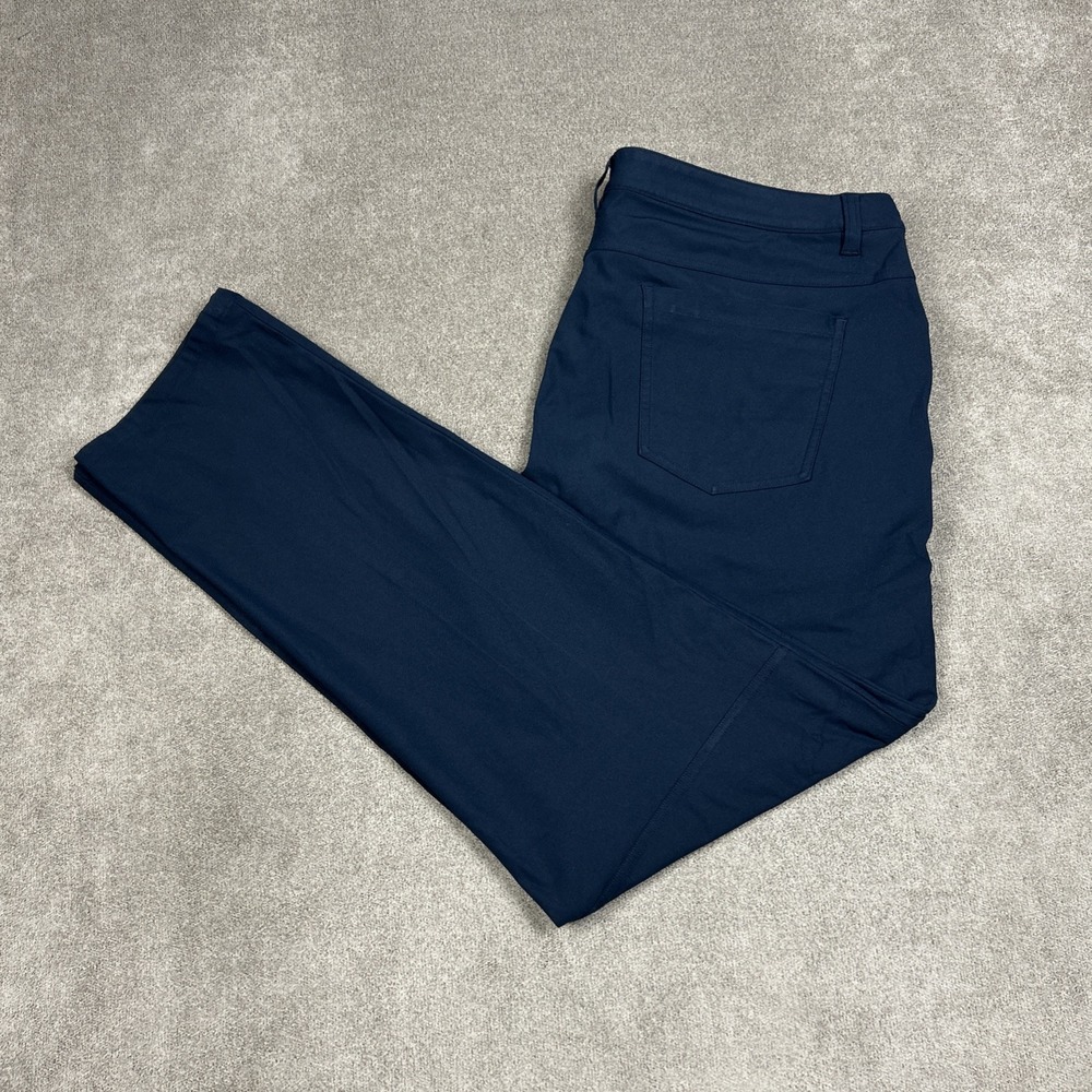 Lululemon ABC Classic-Fit 5 Pocket Pant 34L Warpstreme Mens 38 Navy Chino **